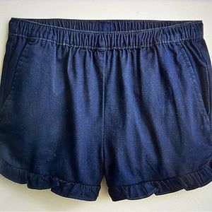 NWT J. Crew Crewcuts Soft Chino Ruffle Hem Navy Blue Shorts